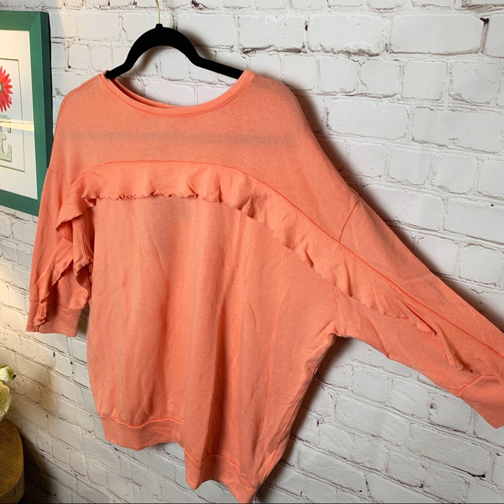 Express | Tops | Sz S | Ruffle Pullover Sweatshirt - Picture 5 of 8